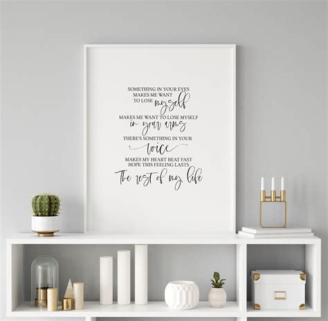 Feels Like Home Song Lyrics Printable Home Decor Printable | Etsy