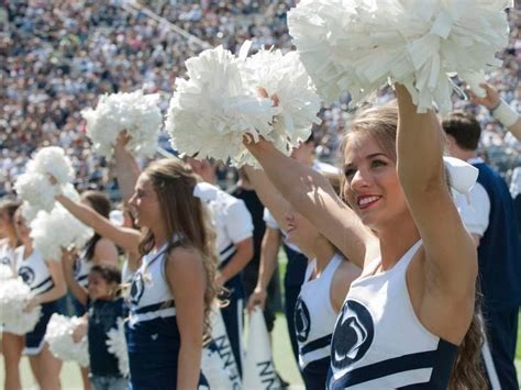 The Penn State Cheerleaders welcomed a crowd of more than 65,000 ...