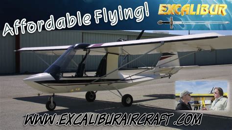 Excalibur Aircraft, affordable, tandem two seat experimental aircraft ...