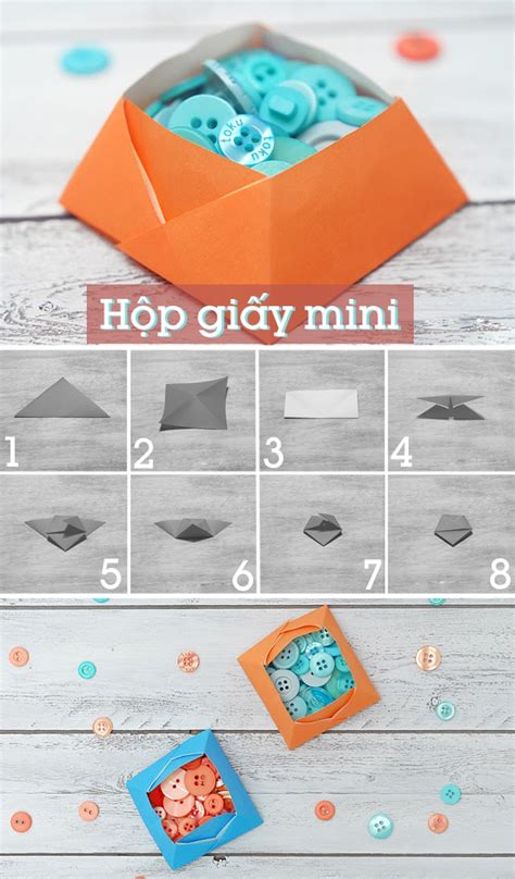 3 mẹo gấp hộp giấy origami cho bạn khéo tay