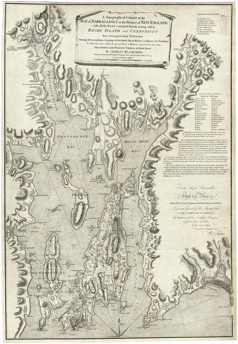 The finest 18th-century chart of Narragansett Bay - Rare & Antique Maps