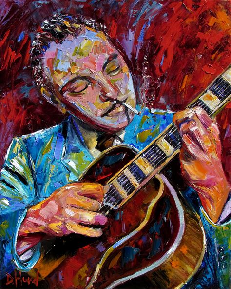 Debra Hurd Original Paintings AND Jazz Art: Django Reinhardt Painting Portrait music jazz ...