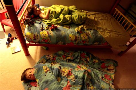 photo: brothers sharing the kids' bedroom for the night - by seandreilinger