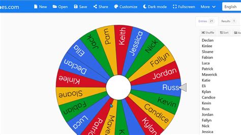 Wheel Of Names