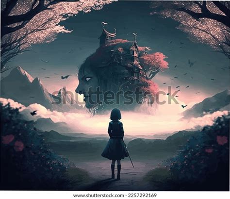 Anime Girl Fantasy World Digital Art Stock Illustration 2257292169 | Shutterstock