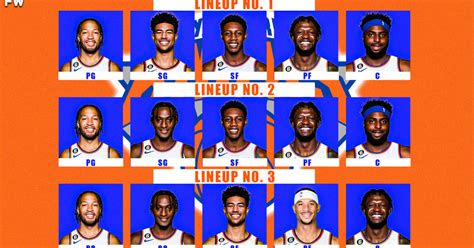 The New York Knicks Can Create Three Terrific Starting Lineups - Fadeaway World