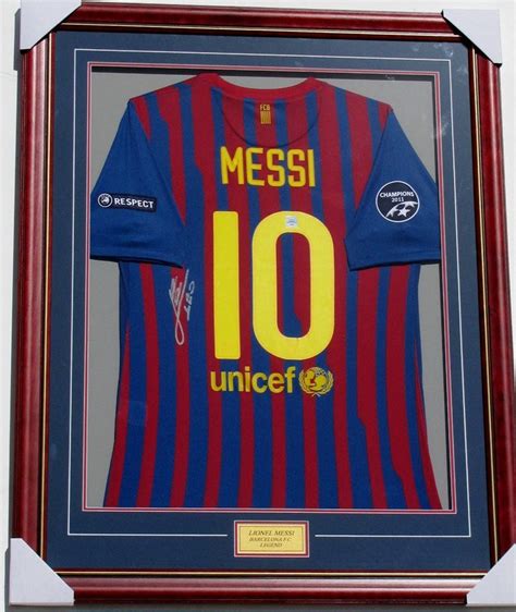 Lionel Messi Signed & Framed Barcelona Jersey “Last Won We Have ...