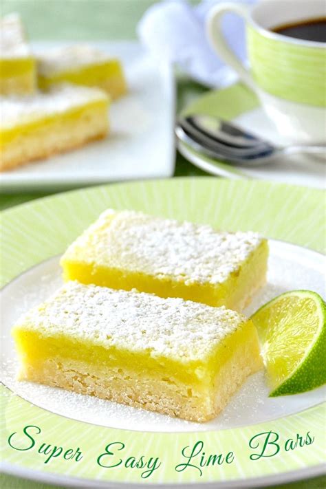 Lime Bars - Uses Only 5 Ingredients & are Super Easy to Make!