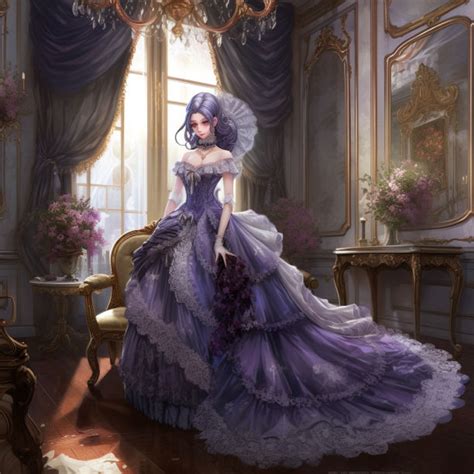 Anime Woman In A Purple Dress 2 by ObsidianPlanet on DeviantArt