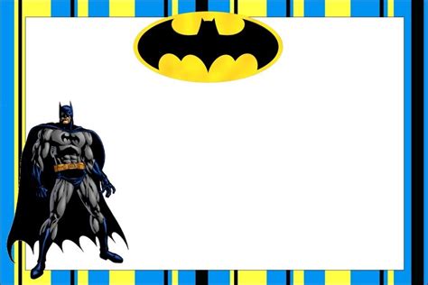 Free Printable Batman Birthday Invitations | FREE Printable Birthday Invitation Templates - Bagvania