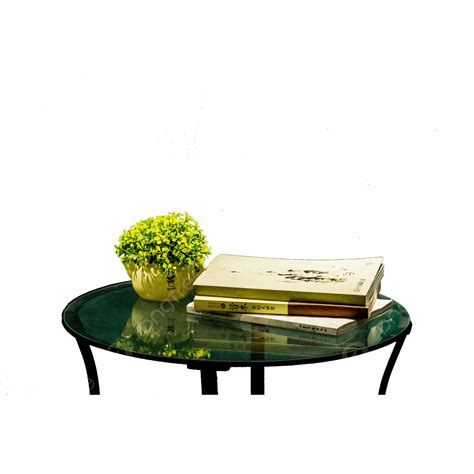 Some PNG Image, Some Books On The Glass Table, Book, Table, Green Plants PNG Image For Free Download