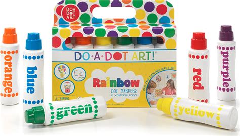 Do A Dot! Rainbow, 6 ct Markers - Teaching Toys and Books