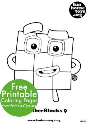 95 Numberblocks 9 Coloring Pages - havingmeaday