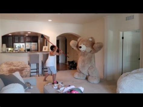 HUGE TEDDY BEAR PRANK ON GRANDMA!!! - YouTube