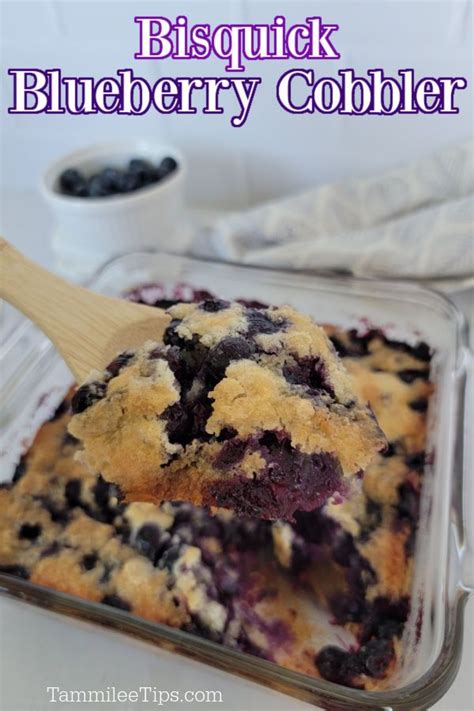 How to make Bisquick Blueberry Cobbler with either fresh or frozen ...