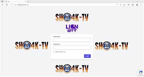 RESELLER IPTV LION OTT - Sho4k-TV.com STABLE IPTV