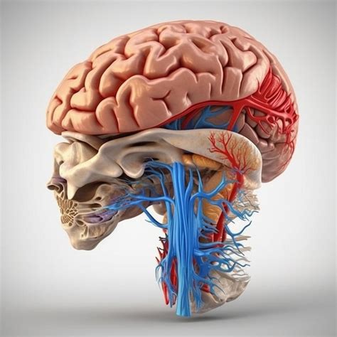 Premium Photo | Human anatomy brain