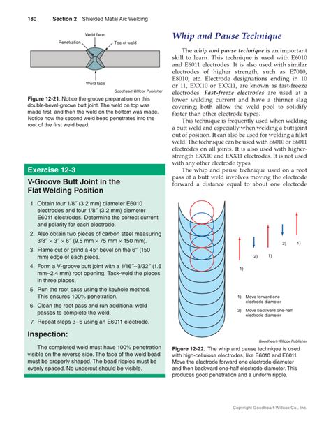 Welding Fundamentals 6e, Textbook page 180