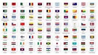 GAMBAR BENDERA NEGARA SELURUH DUNIA LENGKAP/ COUNTRY NA... | Doovi