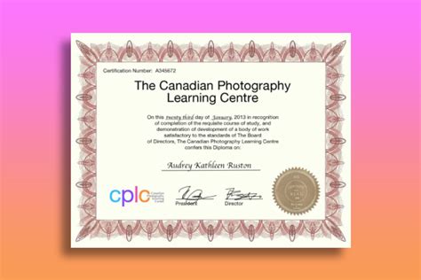 Photography Certificate - 12+ Examples, Illustrator, Design, Word ...