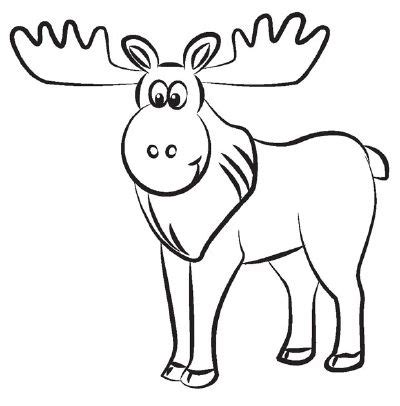 How to Draw a Moose in 5 Steps | Moose illustration, Drawings, Easy ...