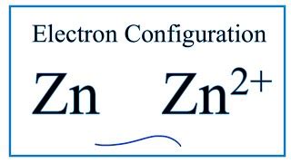 Zinc Electron Configuration