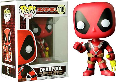 Funko Marvel Funko POP Marvel Deadpool Exclusive Vinyl Bobble Head 116 Rubber Chicken - ToyWiz