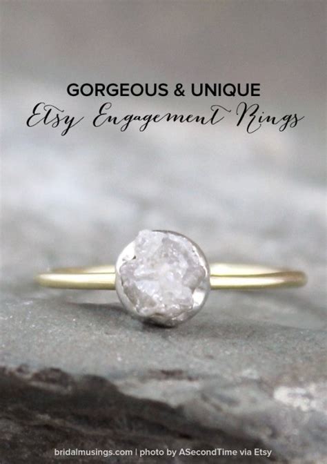 Gorgeous And Unique Etsy Engagement Rings