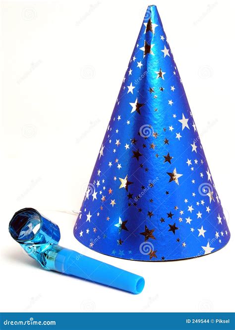 Blue Party Hat And Noisemaker Stock Images - Image: 249544