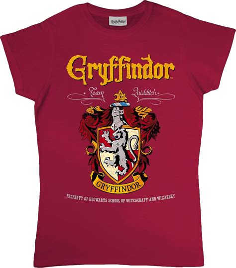 Harry Potter Gryffindor Crest Women's Fitted T-Shirt | Official ...