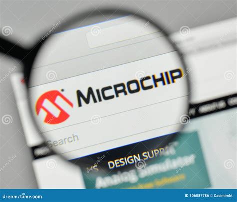 Milan, Italy - November 1, 2017: Microchip Technology Logo on Th Editorial Photo - Image of logo ...