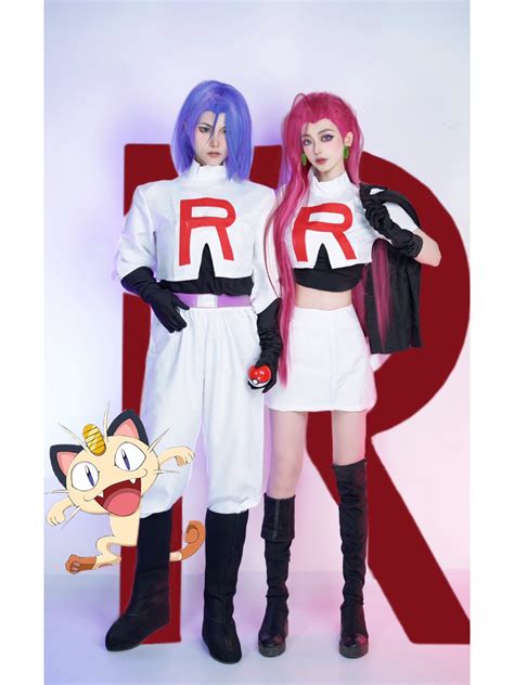 Anime Pokemon Team Rocket James Jessie Cosplay Costume - Etsy