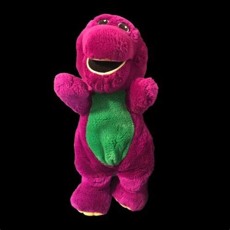 Barney Plush Stuffed Purple Dinosaur Toy Doll 15" Vintage | #4578532535