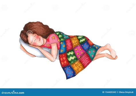 Sleeping women stock illustration. Illustration of bedtime - 154405342