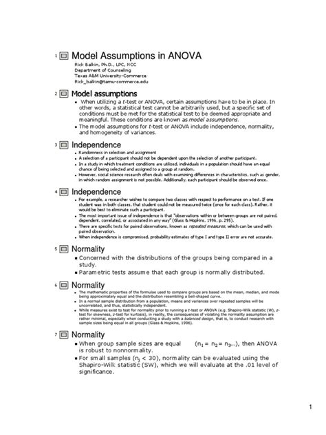 (PDF) ANOVA Model Assumptions Outline - DOKUMEN.TIPS