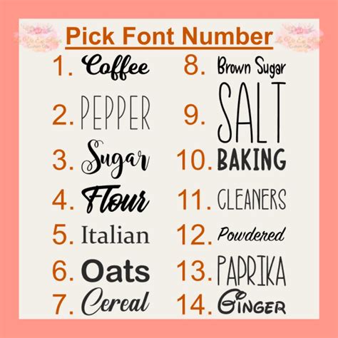 Pantry Labels, Flour and Sugar, Canister Labels, Custom Decal, Home ...