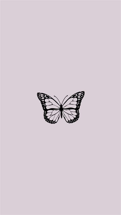 Purple Aesthetic Butterfly Wallpaper in 2021 | Iphone wallpaper pattern, Phone wallpaper ...