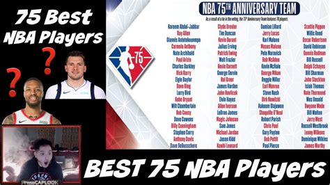 NBA 75 GREATEST PLAYERS LIST REACTION | Using Numbers to Find the 75 BEST NBA Players of All-Time