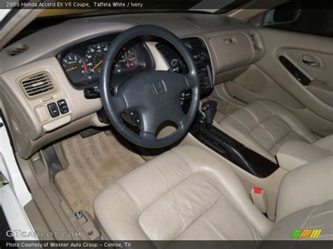 Ivory Interior - 2000 Accord EX V6 Coupe Photo No. 80687351 | GTCarLot.com