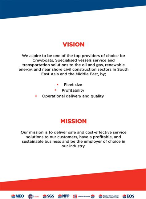 Vision and Mission Statement - Miclyn Express Offshore