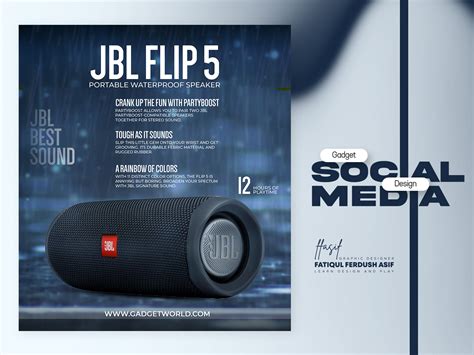 JBL Flip 5 Sound box Social Media Banner Design by Fatiqul Ferdush Asif ...