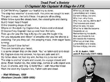 Dead Poet's Society Poetry Analysis by Mz S English Teacher | TpT