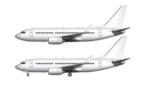 Boeing 737-700 blank illustration templates – Norebbo