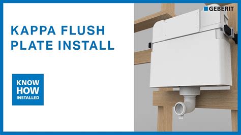 Geberit Kappa Flush Plate Installation - YouTube