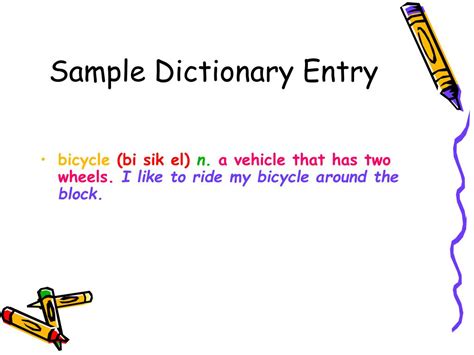 PPT - Using a Dictionary Entry PowerPoint Presentation, free download ...