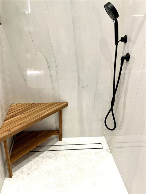 Teak 30 x 30 Corner Shower Seat | Teakworks4u