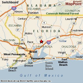 Where is Milton, Florida? see area map & more