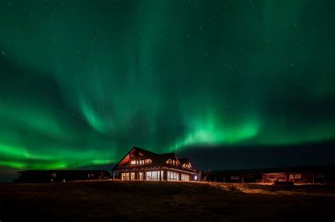 Photos of the Northern Lights in Iceland - Hotel Rangá