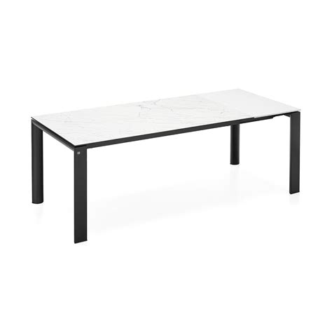 Dorian extendable ceramic table L 160 cm by Connubia | LOVEThESIGN