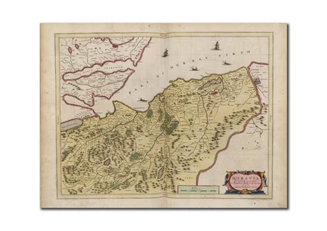 Moray Firth Map Moravia Scotiae Provincia Ancient map by | Etsy